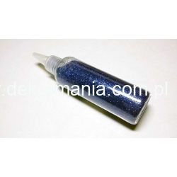 Brokat  z aplikatorem  NIEBIESKI 80g, brokat niebieski , brokat sypki, brokat butelka
